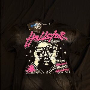 Hellstar Black/Pink T-Shirt Size Medium Brand New
